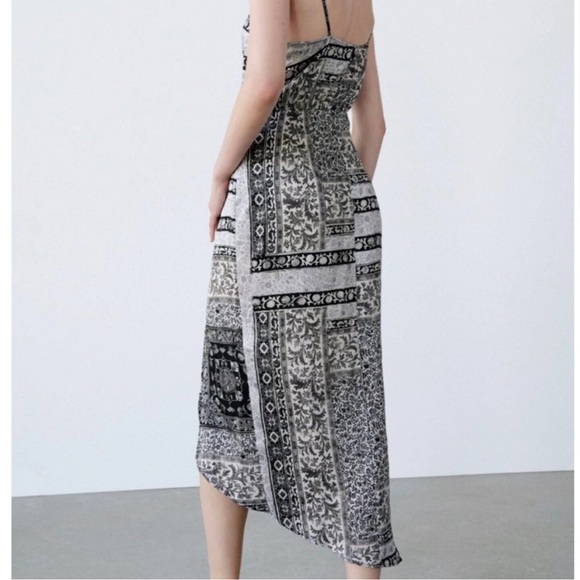 Zara Spaghetti Strap Maxi Dress w/Slit Size Small - Picture 3 of 14